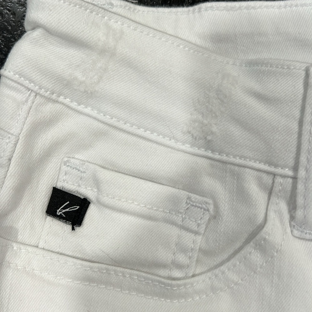 KanCan Brianna White Mid Rise Ankle Skinny Jeans Size 5/26 - Picture 10 of 11